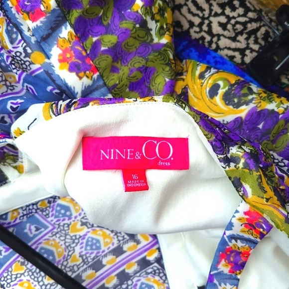Nine & Co., colorful bohemian dress Size 16 - Picture 6 of 8